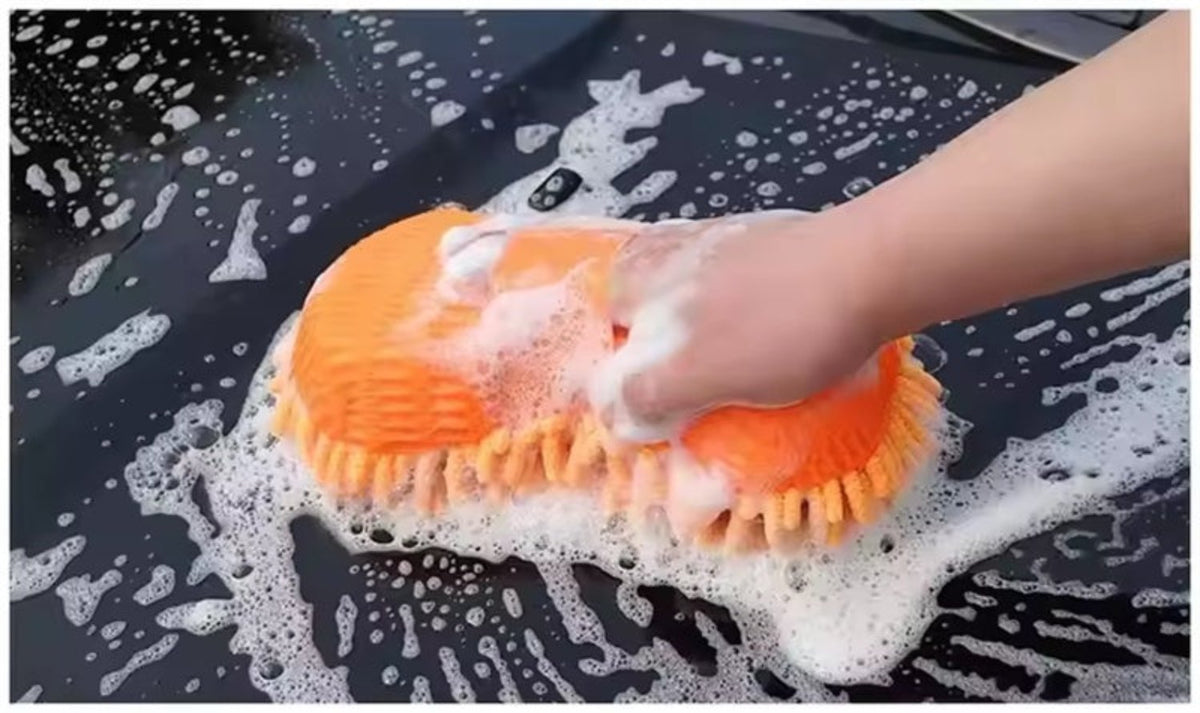 Microfiber Sponge Pad with Grip Handle