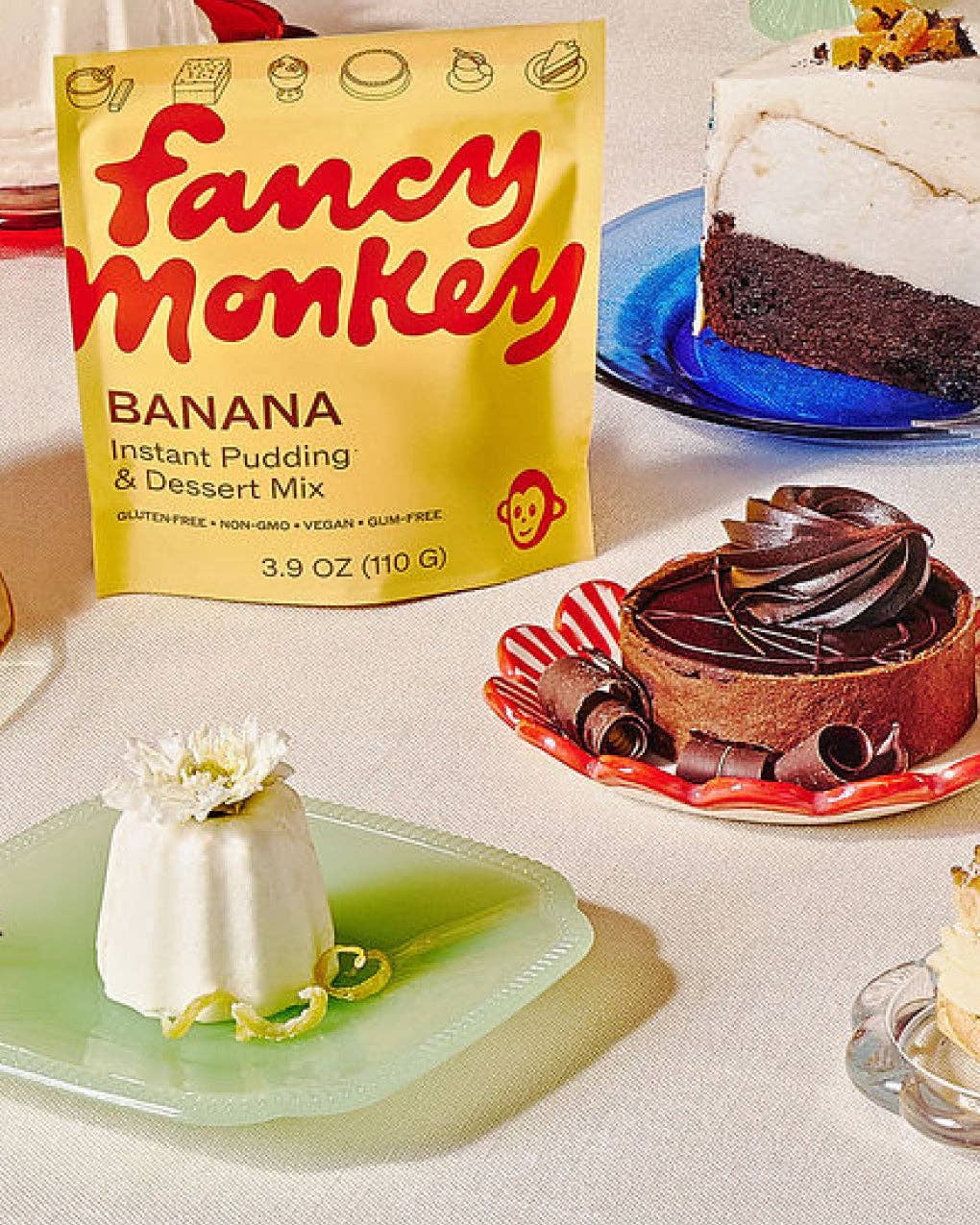 Fancy Monkey - Banana Instant Pudding and Dessert Mix