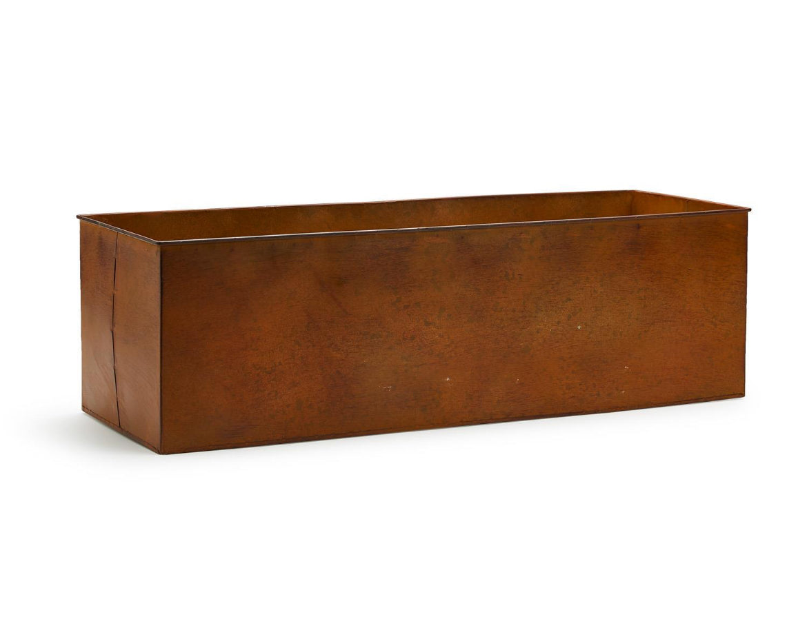 Set of Four Metal Window Boxes