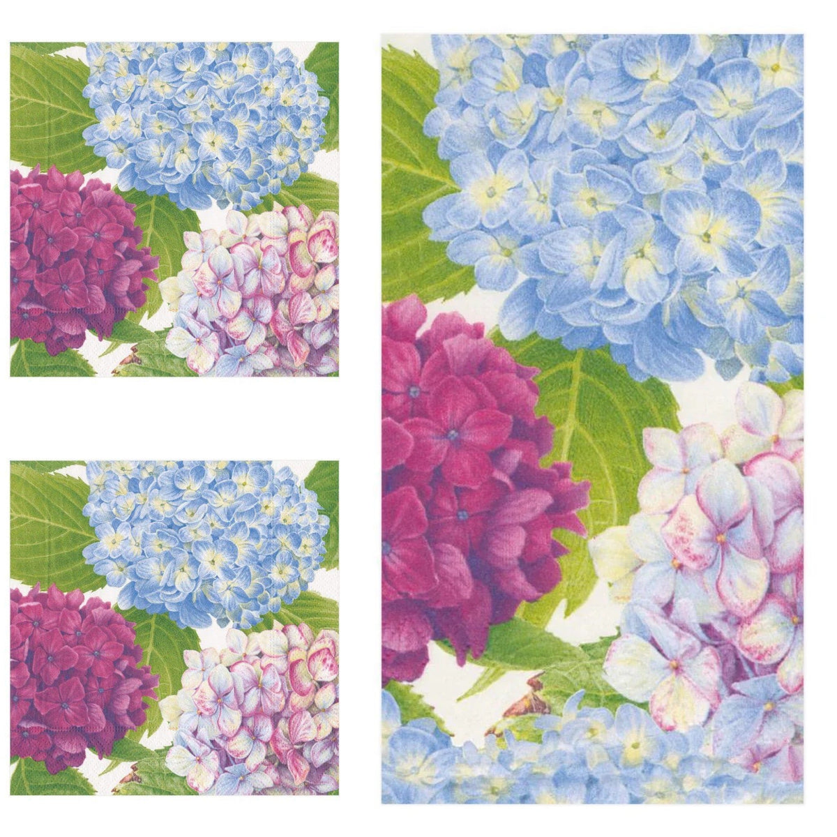Hydrangea Garden Blue Napkins