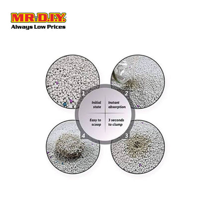 (MR.DIY) Bentonite Anti-Bacterial Ordor-Control Absorbent Super Clumping Cat Litter - Lemon (8L)