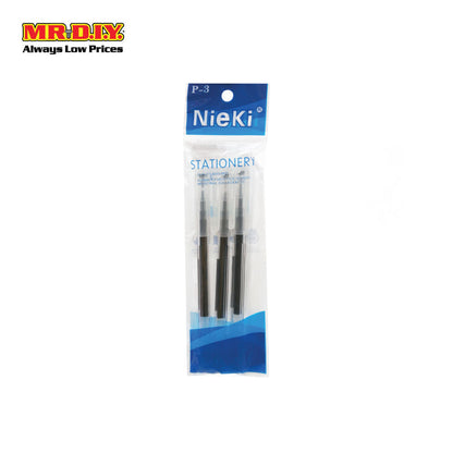 (MR.DIY) Nieki Gel Pen Black G-870 (3pcs)