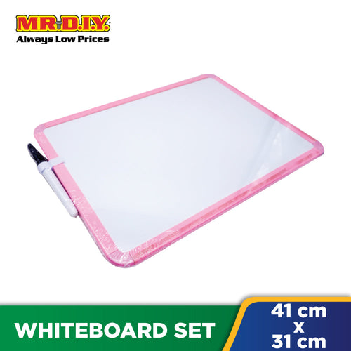 (MR.DIY) A4 Rectangular Whiteboard Educational Writing Set (33.15x41.5cm)