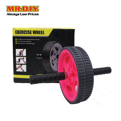 (MR.DIY) Double Wheel Roller Cross Abs Exercise Abdominal Training Equipment