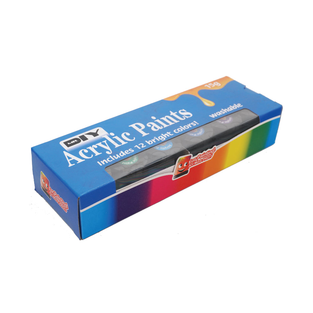 (MR.DIY) Acrylic Paints (12 pieces)