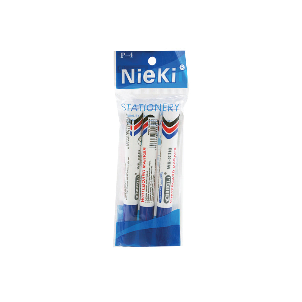 NIEKI Whiteboard Marker Blue (3pcs)