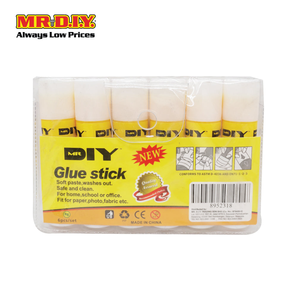 Glue Stick 6 Pieces (8g)