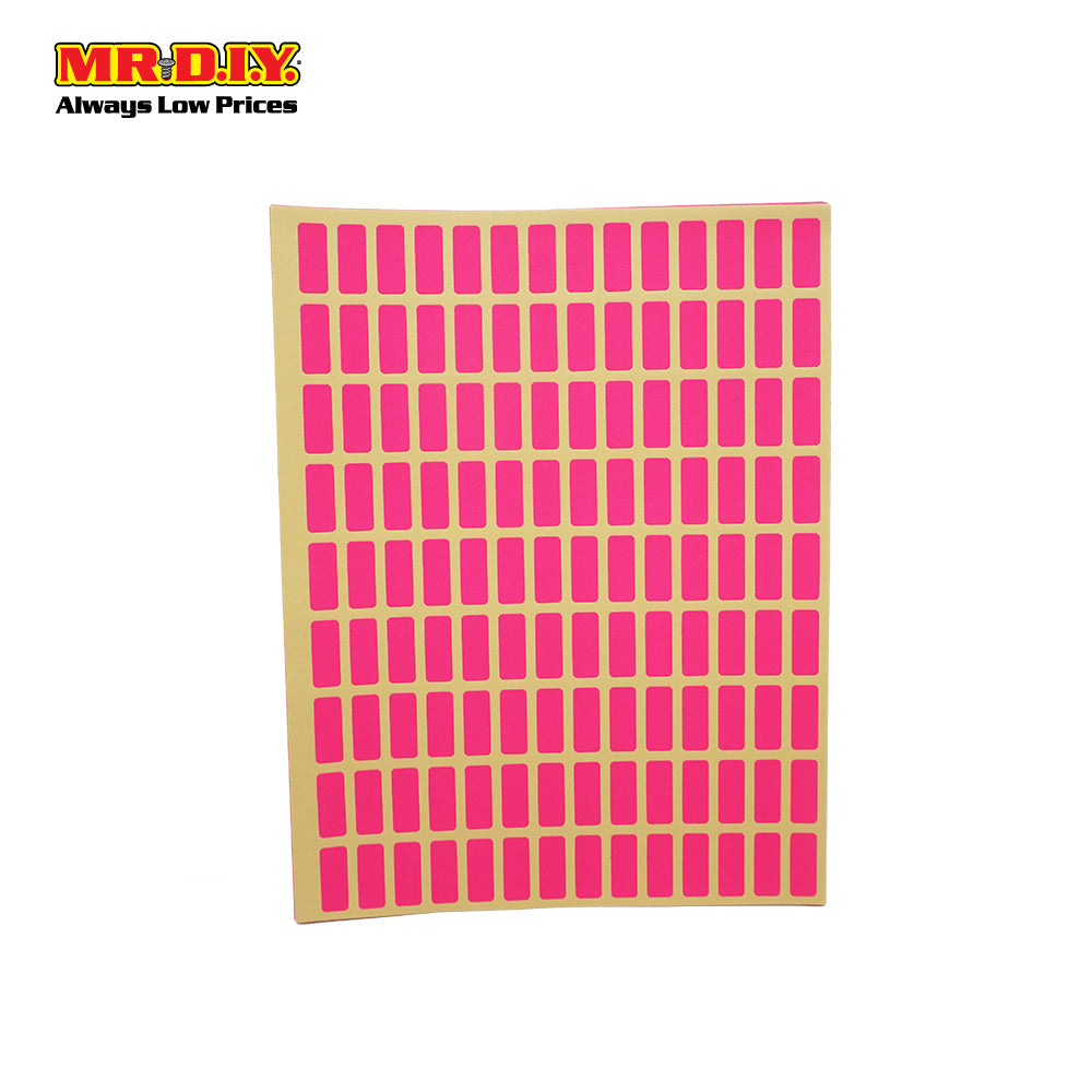 (MR.DIY) Colour Label Sticker (8x20mm) (10 pieces)
