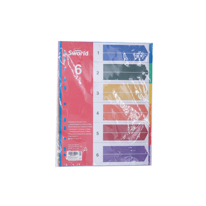 A4 Index Divider 6 Page