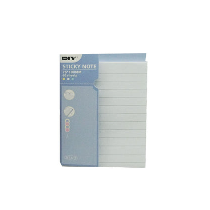 (MR.DIY) Sticky Note Memo Printed Lines Sticker 60 Sheets (76 x 100mm)
