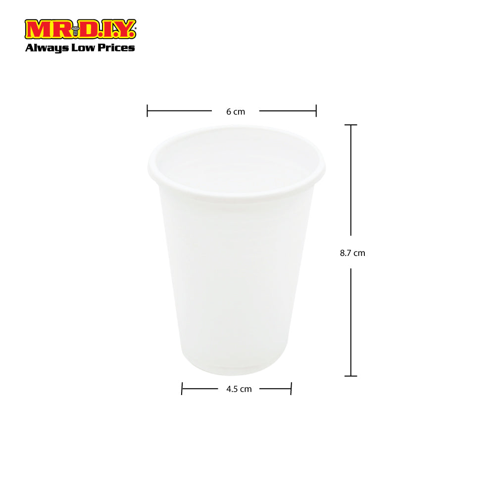(MR.DIY) Disposable Plastic Cup Cawan Plastik (50pcs)
