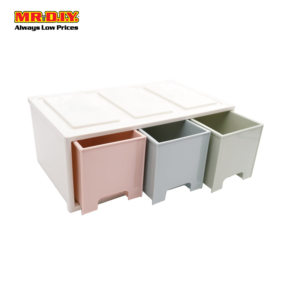 (MR.DIY) 3 Drawers Storage Box (32cm)