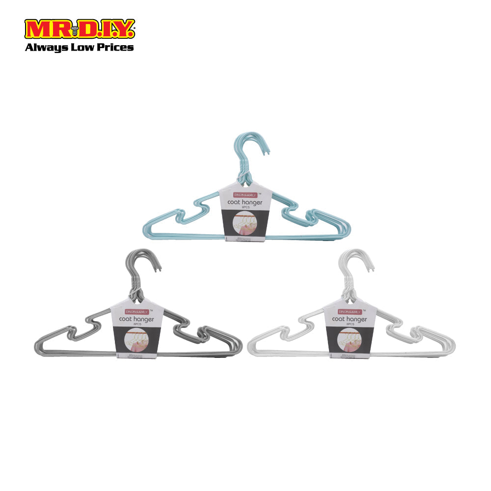 PINPIN Family Metal Coated Clothes Hanger HP92-054 (8pcs)