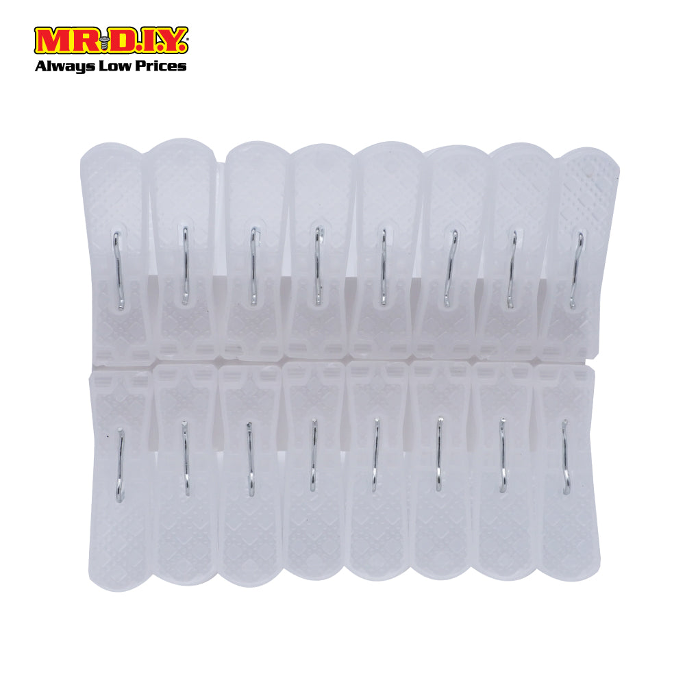 XS Clothes Peg - Translucent White (16pcs)