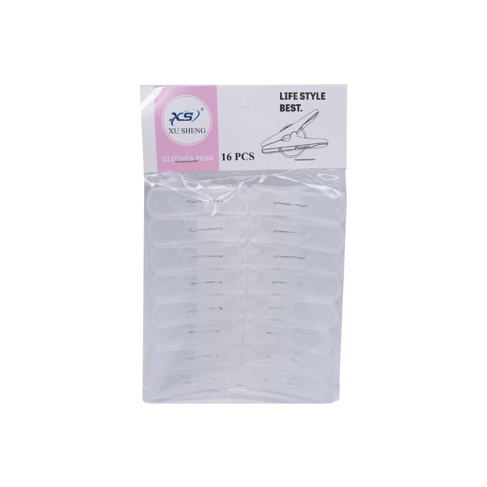 XS Clothes Peg - Translucent White (16pcs)