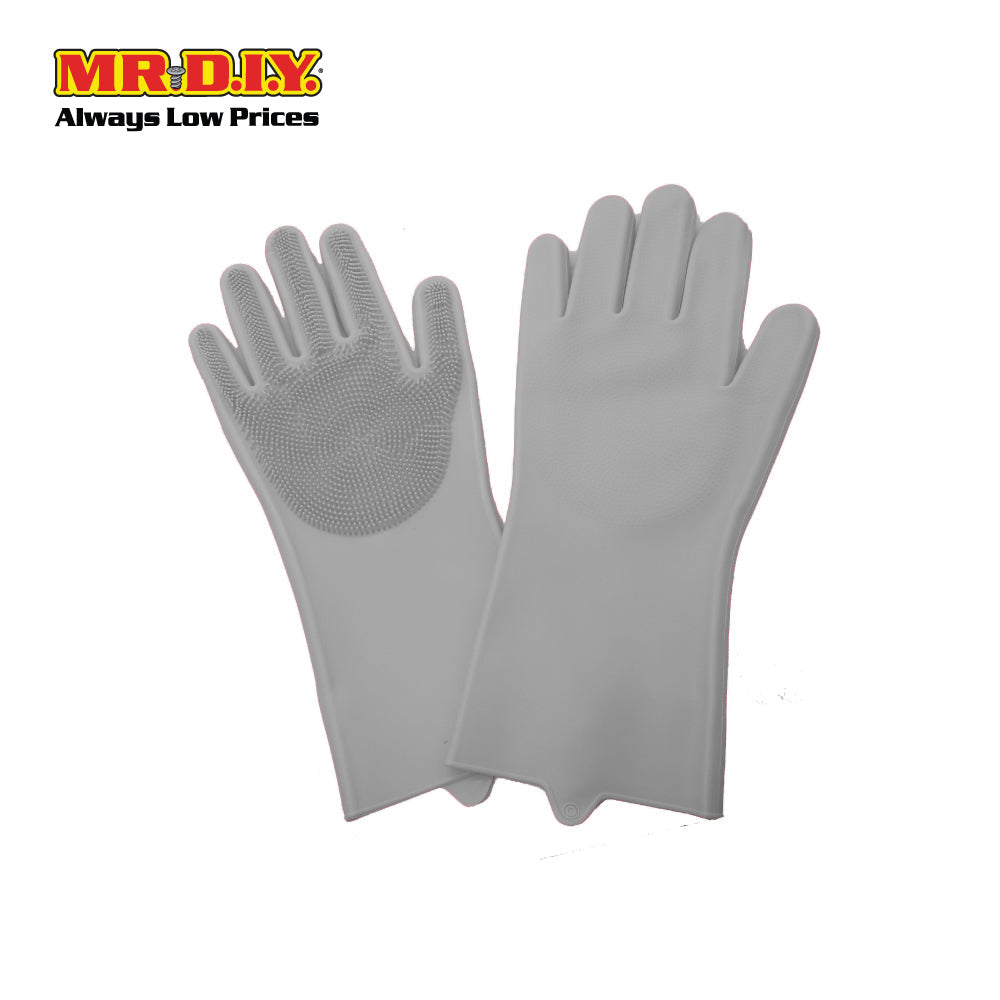 (MR.DIY) Silicone Dishwashing Rubber Gloves