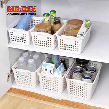 (MR.DIY) Durable Plastic Storage Multi-Purpose Basket Organizer (30.5 x 26cm)
