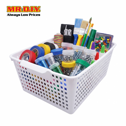 (MR.DIY) Durable Plastic Storage Multi-Purpose Basket Organizer (30.5 x 26cm)