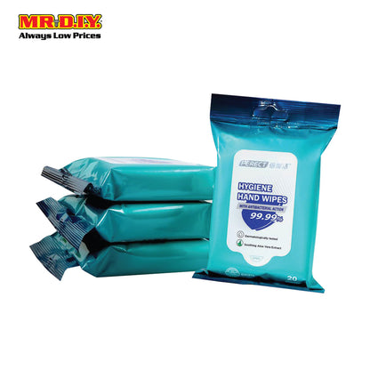 PERECT Antibacterial Hygiene Hand Wipes (20's)