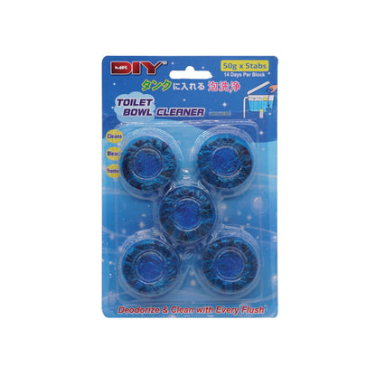 Toilet Bowl Cleaner Blue Tablet 50Gx5 pieces
