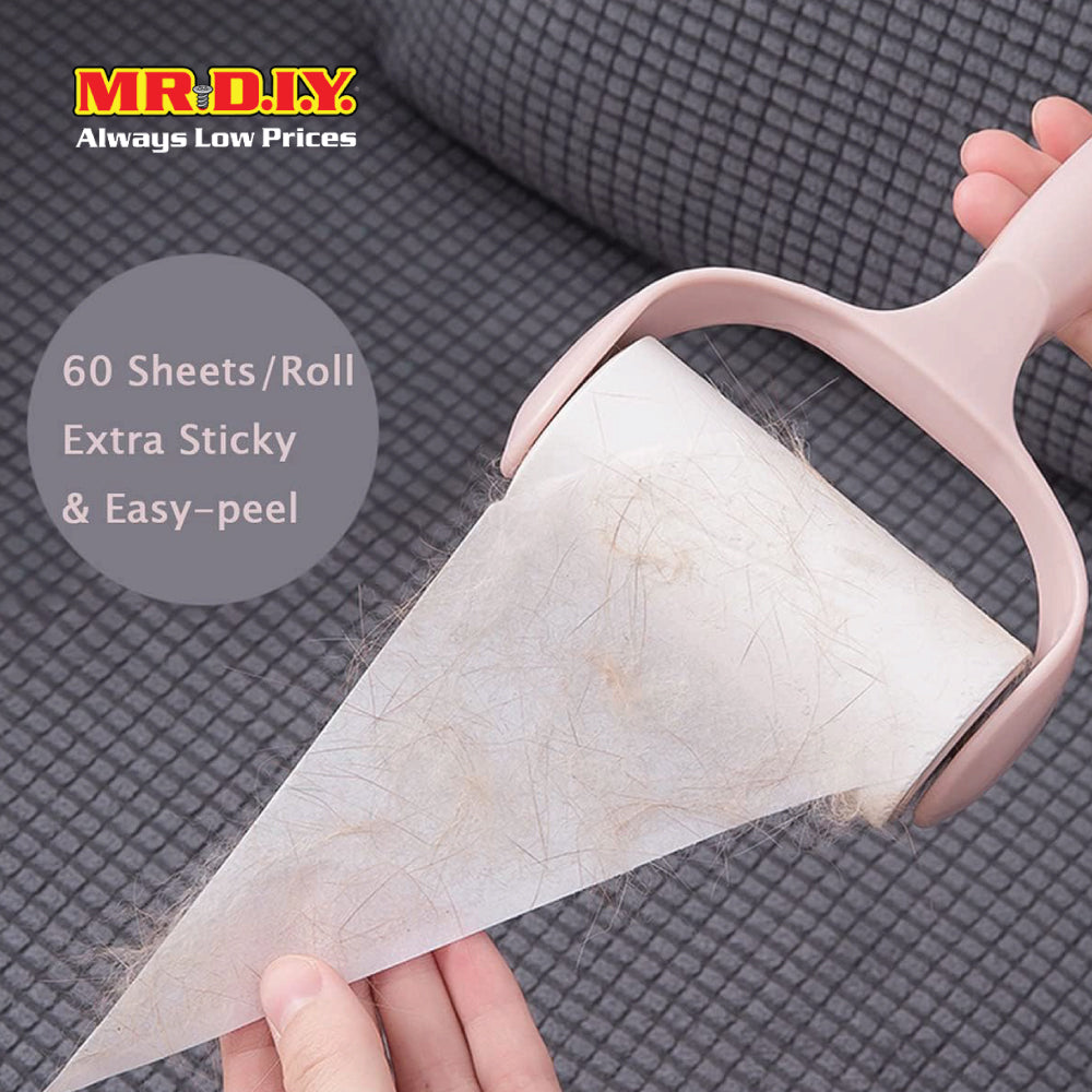 (MR.DIY) Refill Sticker Lint Roller Hair Dust Pet Fur Removal (3pcs)
