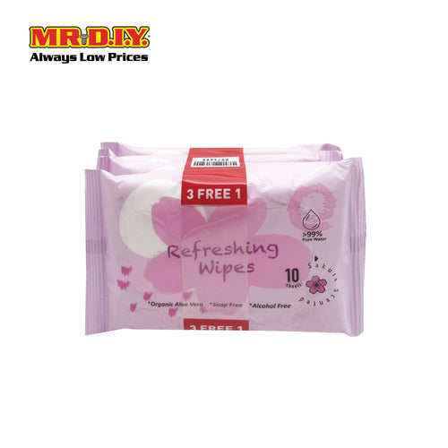 (MR.DIY) Sakura Wipes (10 x 4 packs)