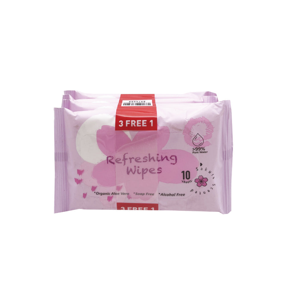 (MR.DIY) Sakura Wipes (10 x 4 packs)
