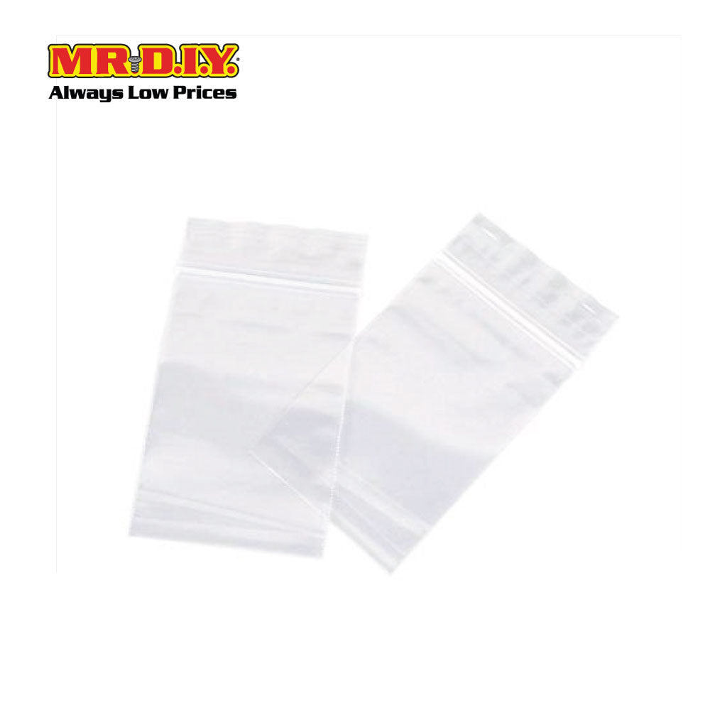 (MR.DIY) Resealable Storage Bag (100 pieces)(6x8.5cm)