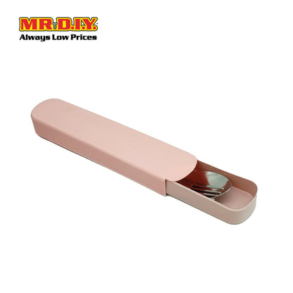 (MR.DIY) Cutlery Set Spoon & Fork With Cover