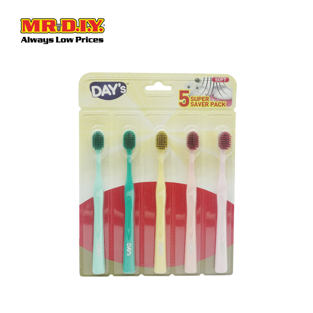 DAY'S Super Saver Pack Toothbrush Gentle Clean (5pcs)