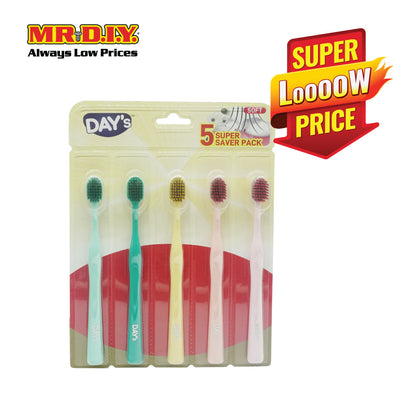 DAY'S Super Saver Pack Toothbrush Gentle Clean (5pcs)