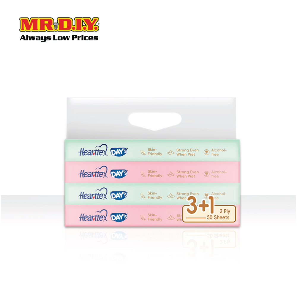 HEARTTEX x DAY'S Travel Pack 2 PLY 50S X 4