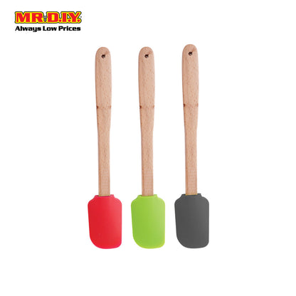 (MR.DIY) AIDAOU Wooden Handle Silicone Spatula (29cm)