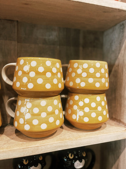 Pastel Polka Dot Mugs