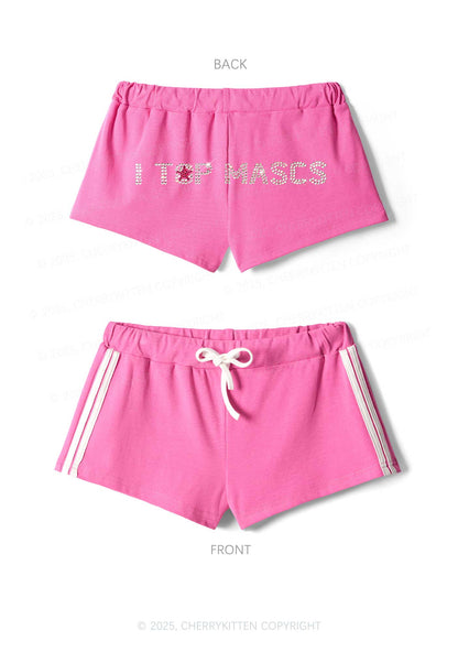 Rhinestone I Top Mascs Pride Y2K Drawstring Mini Shorts Cherrykitten