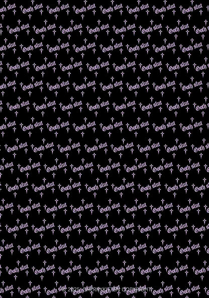 Halloween Pink Goth Slxt Y2K Print Slip Dress Cherrykitten