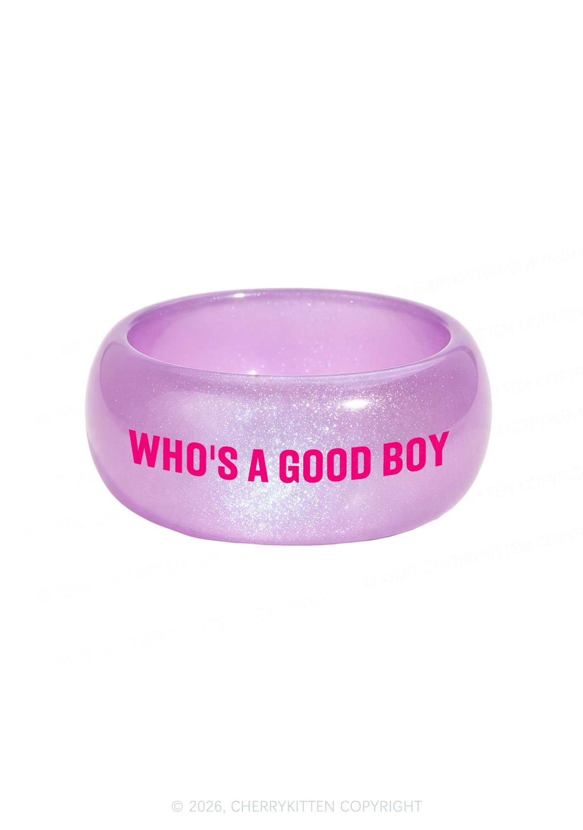 Whos A Good Boy Y2K Cuff Bangle Cherrykitten