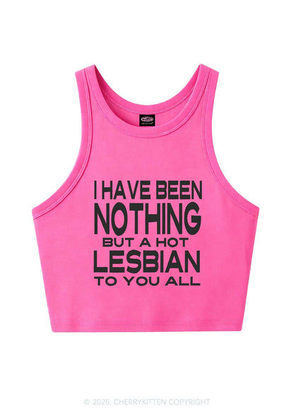 I Have Been A Hot Lesbian Pride Y2K Crop Tank Top Cherrykitten