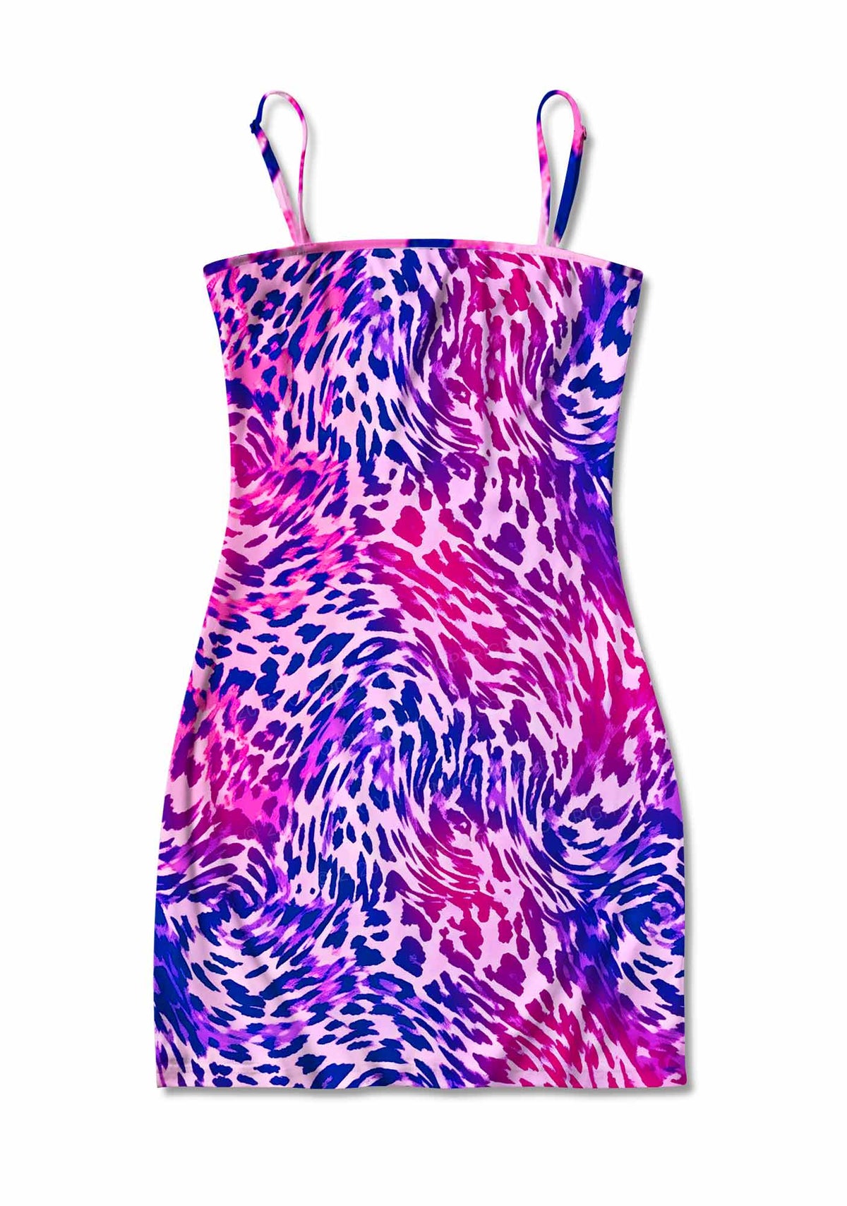 Bisexual Leopard Pride Y2K Print Slip Dress Cherrykitten