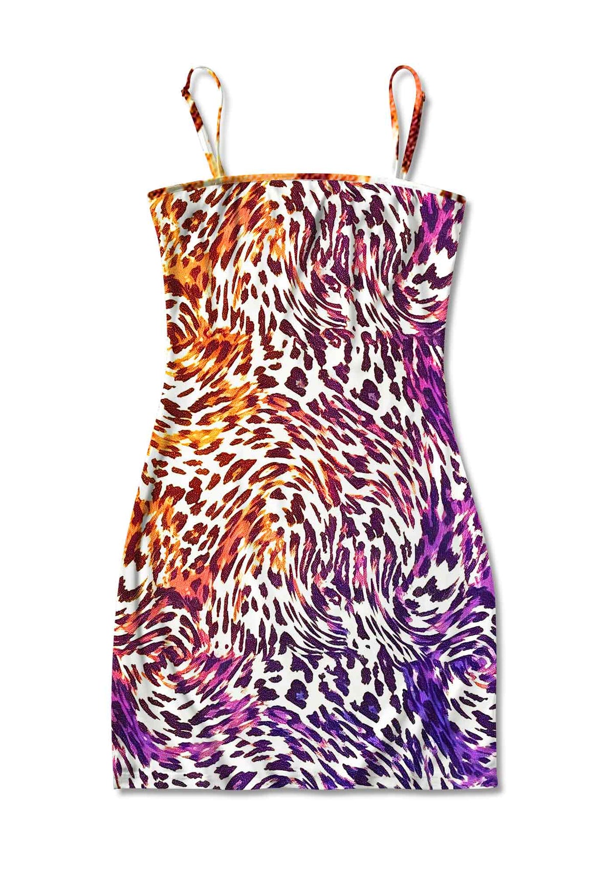Lesbian Leopard Pride Y2K Print Slip Dress Cherrykitten