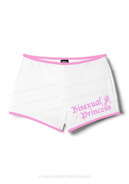 Bisexual Princess Pride Y2K Booty Shorts Cherrykitten