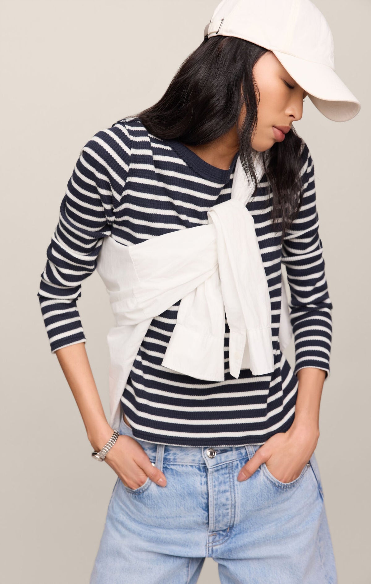 Arlet Stripe Thermal Top - Eclipse