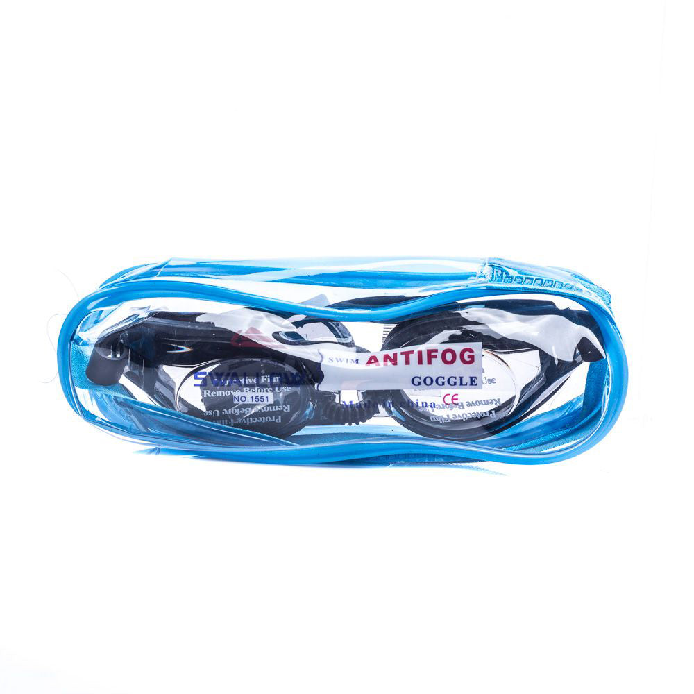 SWALLOW Kids Swimming Adjustable Clear Lens Anti-Fog Goggles (No.1551)