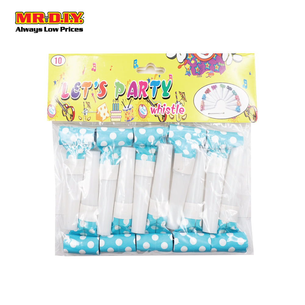 (MR.DIY) Party Blowouts Whistle (10pcs)