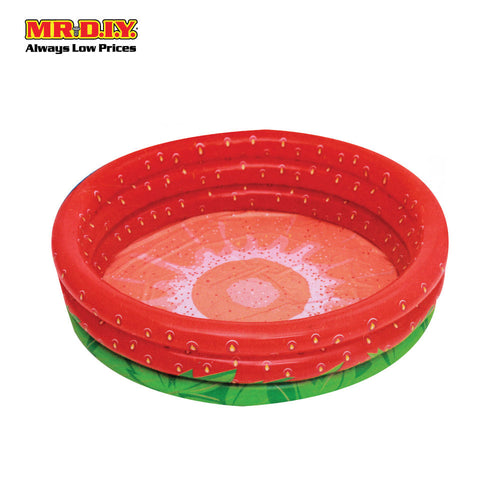 BESTWAY Strawberry Inflatable Kids Round Swimming Pool (1.60m x 1.60m x 38cm)