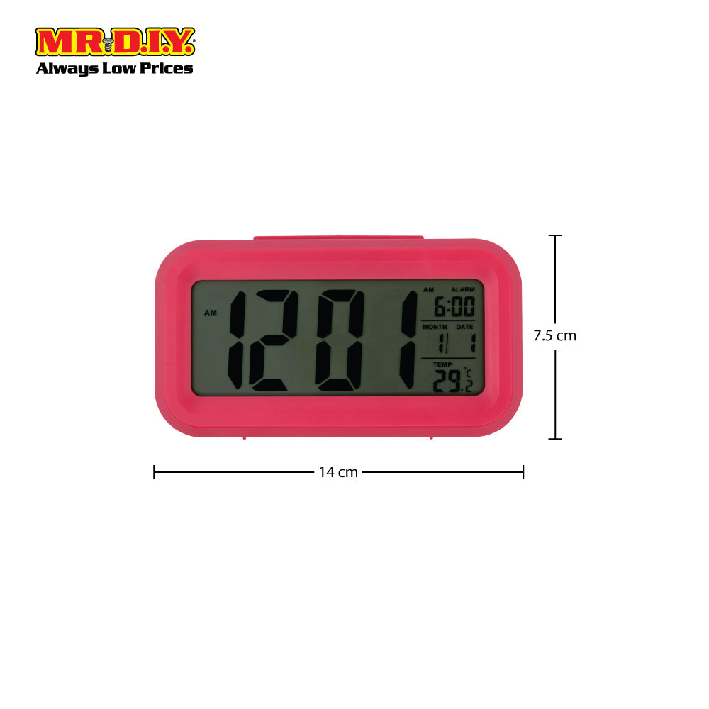 (MR.DIY) LCD Digital Alarm Clock (14cm x 8cm)