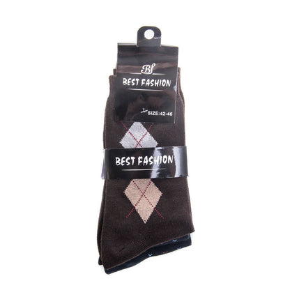 (MR.DIY) Fashion Long Men's Sock (3 pairs)