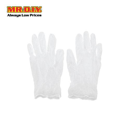 (MR.DIY) Disposable Clear Vinyl Gloves (10pcs)