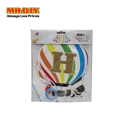 (MR.DIY) Birthday Party Flag With Balloon