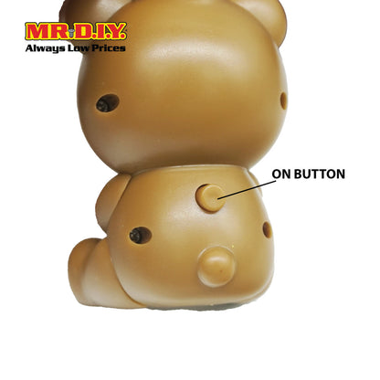 (MR.DIY) Cartoon Capybara LED Keychain (L12cmxH4cmxW4.5cm)